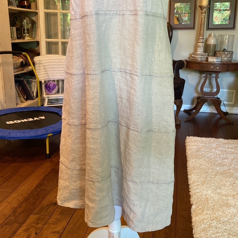 J. Jill tan linen dress!! - Picture 3 of 8